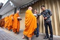 Pindapata - Monks Collecting the food from Buddhist peoples Vesak Day