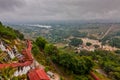 A view from the Pindaya Caves on the surroundings, Shan State, Myanmar Royalty Free Stock Photo