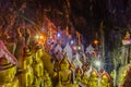 The Buddha statues in the Pindaya Caves, Shan State, Myanmar Royalty Free Stock Photo