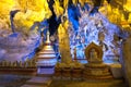 The Buddha statues and stupas in the Pindaya Caves, Shan State, Myanmar Royalty Free Stock Photo