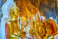 The cave with Buddha images, Pindaya, Myanmar Royalty Free Stock Photo