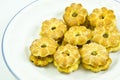 Pine apple yam stuff cracker with sugar Royalty Free Stock Photo