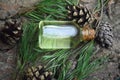 Pine aroma oil bio organic Royalty Free Stock Photo