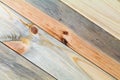 Pine boards different textures fit tightly. Royalty Free Stock Photo