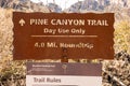 Pine Canyon Trail