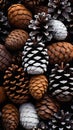 Pine cones background. Pine cones background. Pine cones background .
