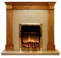 Pine Fire Surround Royalty Free Stock Photo