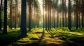 Pine forest in Baltic countries