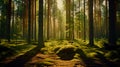 Pine forest in Baltic countries
