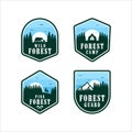 Pine Forest Guard Logos Design