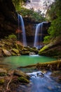 Pine Island Double Falls Royalty Free Stock Photo