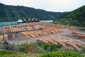 Pine Log Exporting at Picton, New Zealand