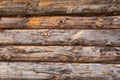 Pine logs. Log wall Texture of natural pine logs. Brown natural wood texture Royalty Free Stock Photo