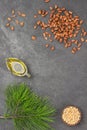 Pine nuts, pine nut oil and cedar branch