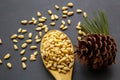 Pine nuts Royalty Free Stock Photo