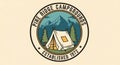 Pine Ridge Campgrounds Logo Royalty Free Stock Photo