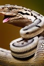 Pine Snake Animal. AI Generated. Royalty Free Stock Photo