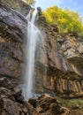 Pine Stone (Borov Kamak) waterfall in Balkan Mountains, Bulgaria Royalty Free Stock Photo