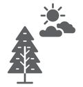 Pine Tree Isolated Vector Icon that can be easily modified or edit Royalty Free Stock Photo
