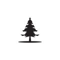 Pine tree logo design symbol template