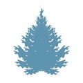 Pine tree plant isolated icon Royalty Free Stock Photo