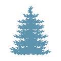 Pine tree plant isolated icon Royalty Free Stock Photo