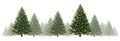 Pine Tree Winter Border Royalty Free Stock Photo