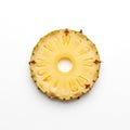 Has a yellow core surrounded by a whiter ring with green tinted Royalty Free Stock Photo