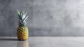 Minimalist Pineapple Arrangement On Polished Concrete