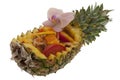 Pineapple with Asian food Royalty Free Stock Photo