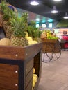 Pineapple basket in a hypermar