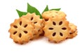 Pineapple biscuit. Royalty Free Stock Photo