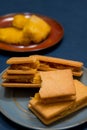 Pineapple cake is famous traditional Taiwanese pastry Moon cake, Mid-Autumn Festival