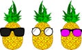 Pineapple cartoon character glasses collection