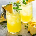 Pineapple cocktail, cold and refreshing