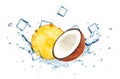 pineapple and coconut splash water