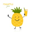 Pineapple, cute character for your design