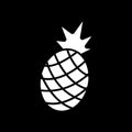 Pineapple dark mode glyph icon