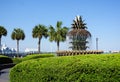 The Pineapple Fountain in scenic Waterfront Park, Charleston South Carolina Royalty Free Stock Photo