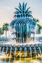 The Pineapple Fountain, at the Waterfront Park in Charleston Royalty Free Stock Photo