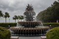 Pineapple Fountain at the Waterfront park in Charleston Royalty Free Stock Photo