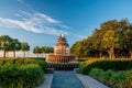 Pineapple Fountain at the Waterfront Park in Charleston, South Carolina Royalty Free Stock Photo