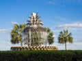 Pineapple Fountain in waterside park i