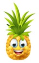 Pineapple Fruit Cartoon Emoticon Emoji Mascot