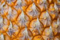 Pineapple fruit close-up. Texture of ripe ananas pattern skin. Royalty Free Stock Photo