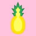 Pineapple Fruit Halved Vector