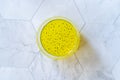 Pineapple Fruit Juice with Basil Seeds / Falooda Seeds or Tukmaria Royalty Free Stock Photo