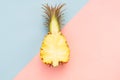 Pineapple fruit, minimal style Royalty Free Stock Photo