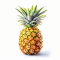 pineapple fruit on white background , generated by AI Royalty Free Stock Photo
