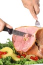 Pineapple glazed honey baked ham Royalty Free Stock Photo